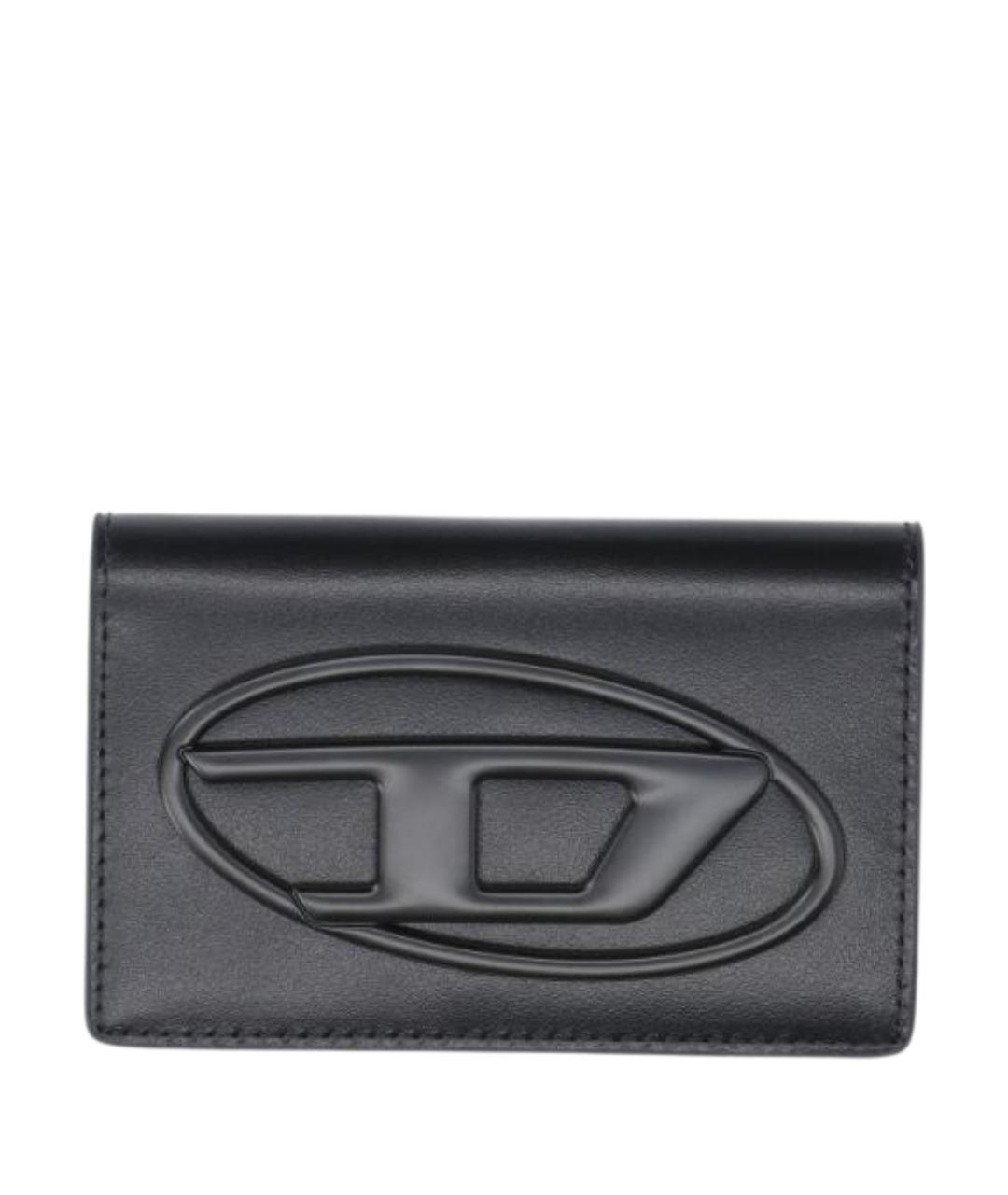 DIESEL Черный кожаный кошелек, фото 1