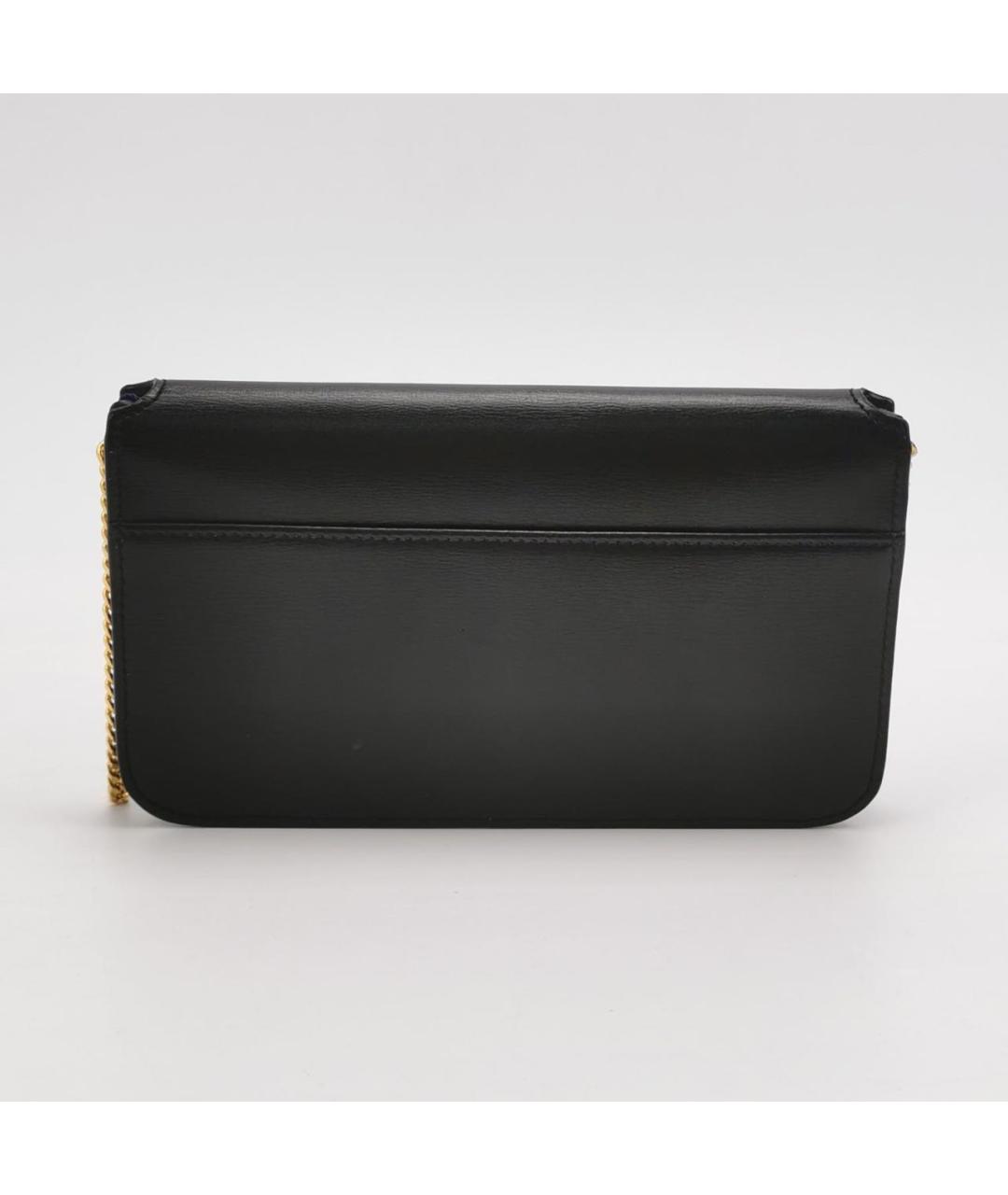 SAINT LAURENT Черная кожаная сумка через плечо, фото 4