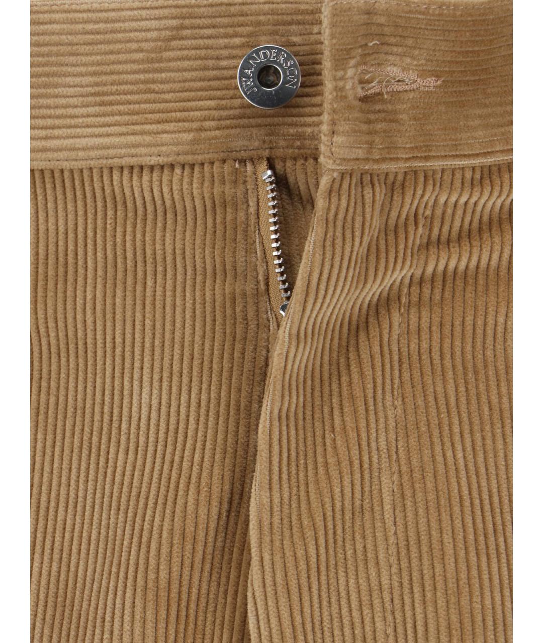 J.W.ANDERSON Коричневые хлопковые повседневные брюки, фото 5