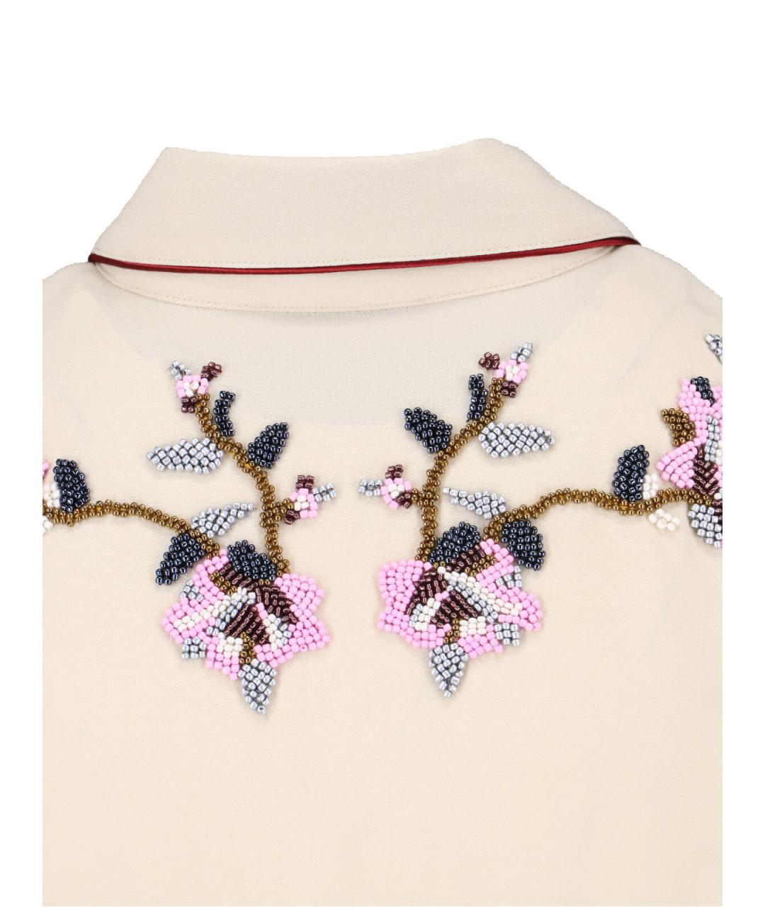 ISABEL MARANT Бежевая вискозная рубашка, фото 3