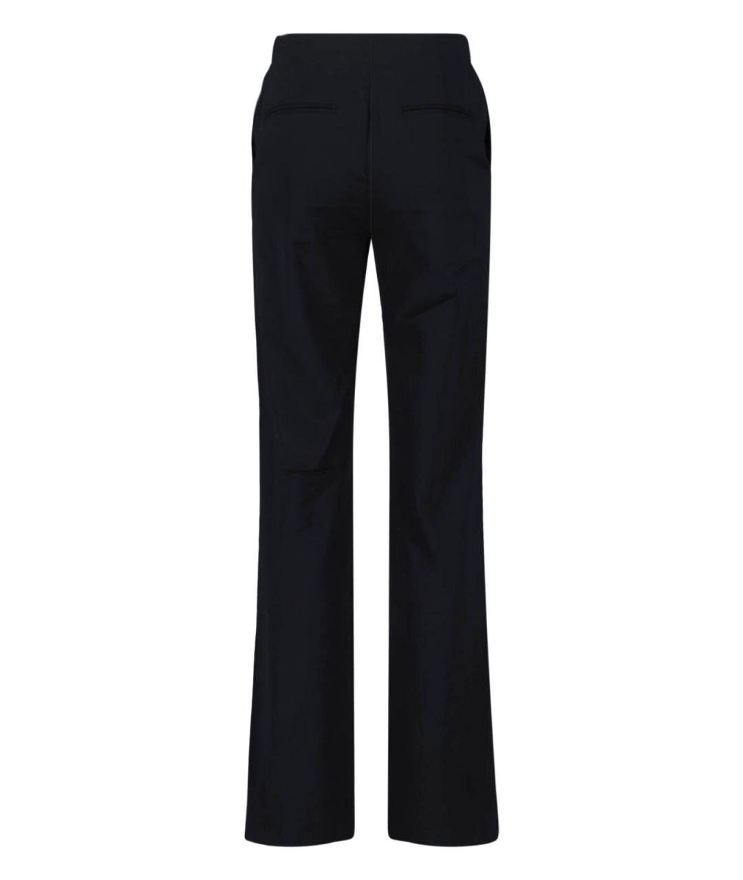 DIESEL Черные полиэстеровые прямые брюки, фото 2