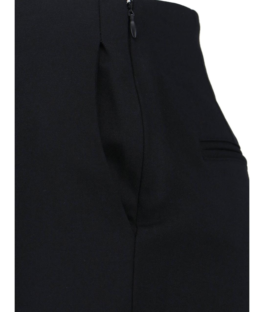 DIESEL Черные полиэстеровые прямые брюки, фото 4