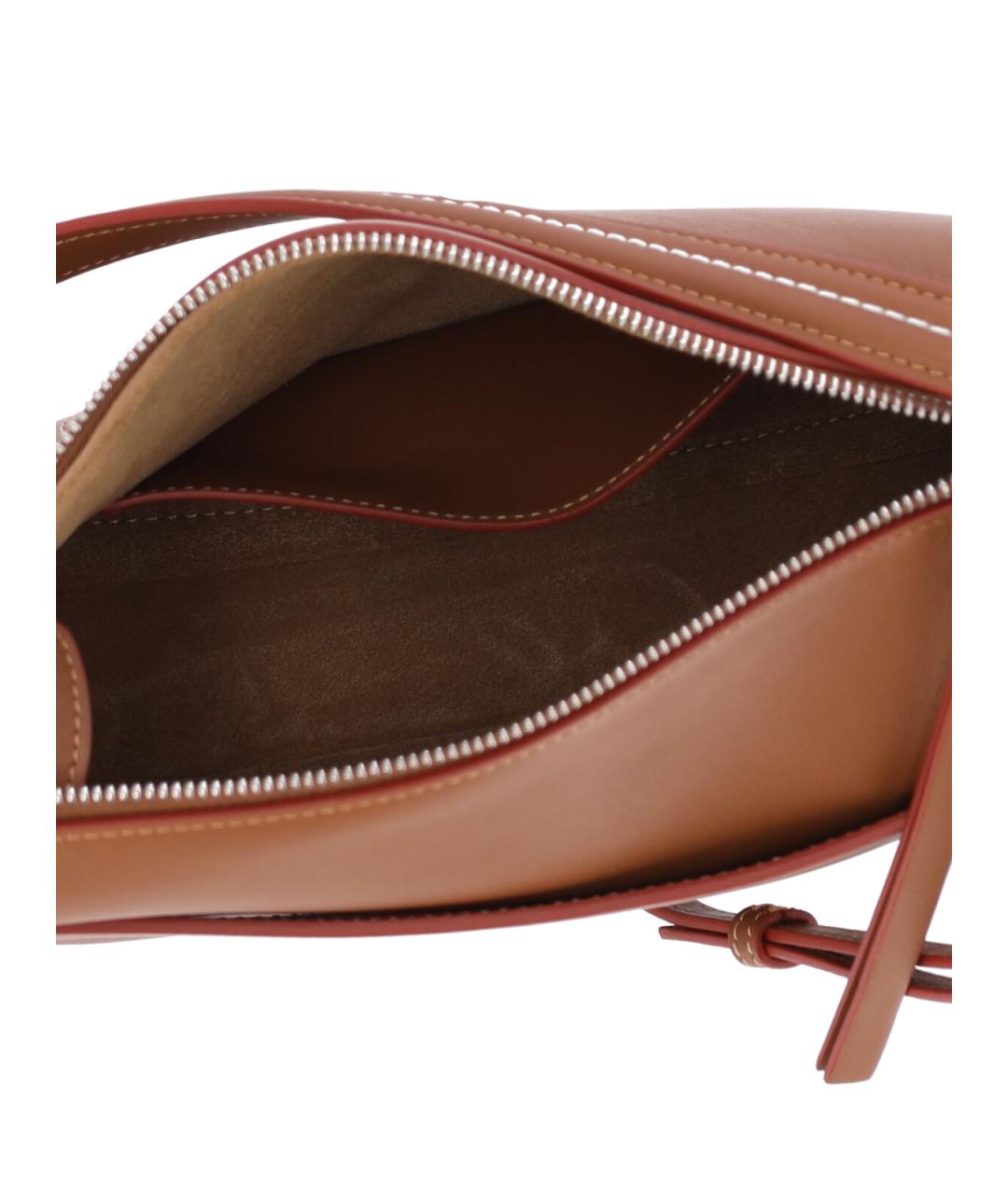 J.W.ANDERSON Коричневая кожаная сумка через плечо, фото 4
