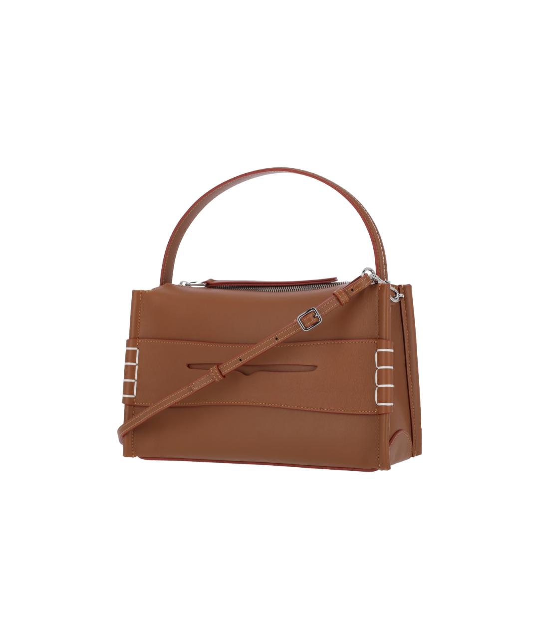 J.W.ANDERSON Коричневая кожаная сумка через плечо, фото 2