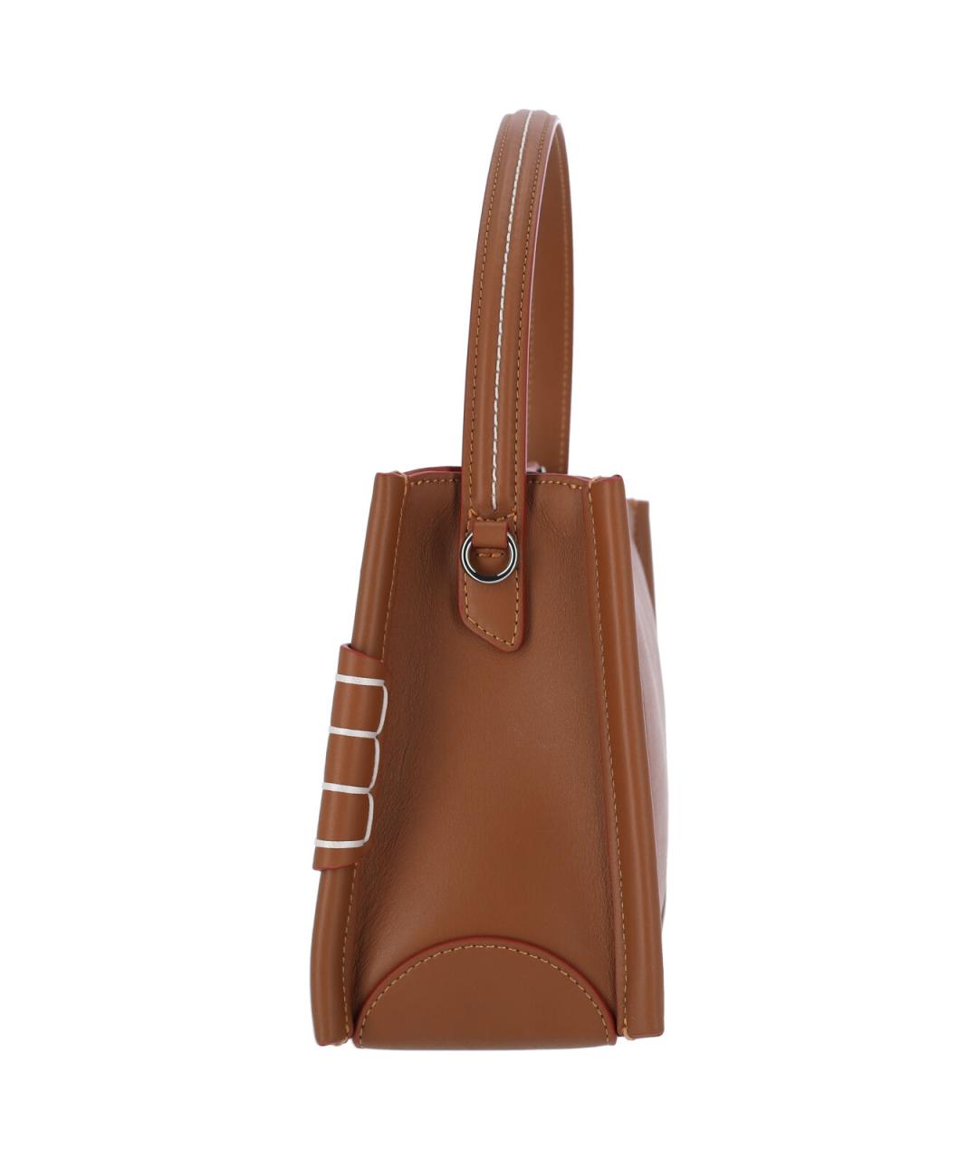 J.W.ANDERSON Коричневая кожаная сумка через плечо, фото 5