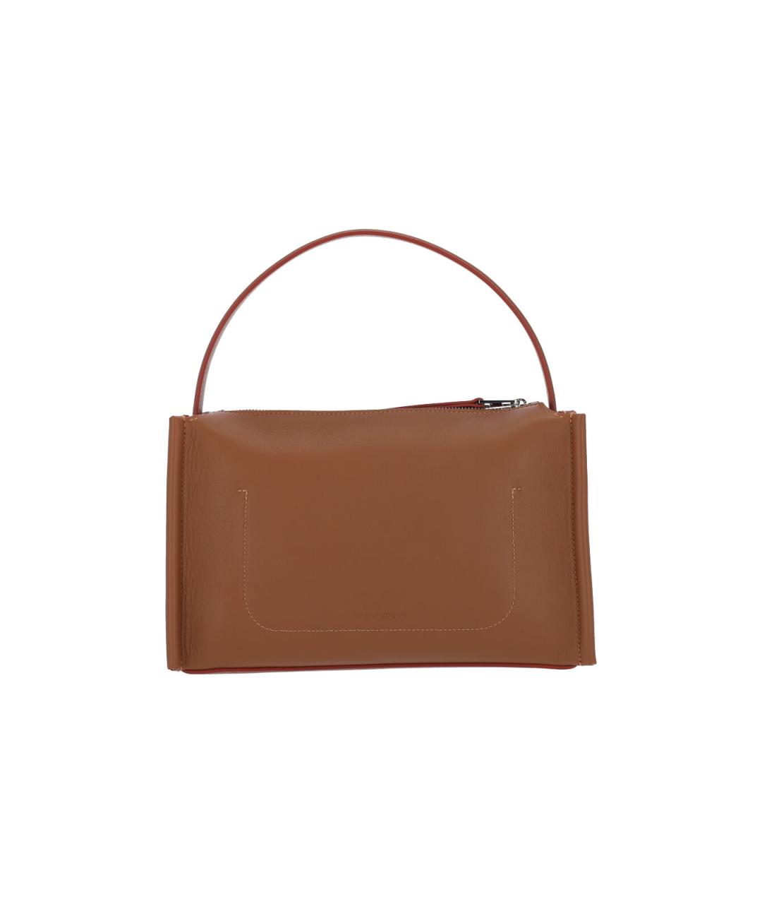 J.W.ANDERSON Коричневая кожаная сумка через плечо, фото 3