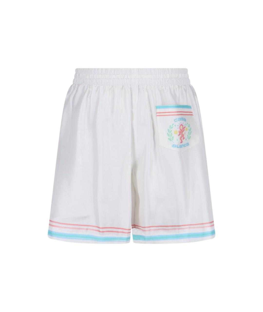CASABLANCA Белые шелковые шорты, фото 2