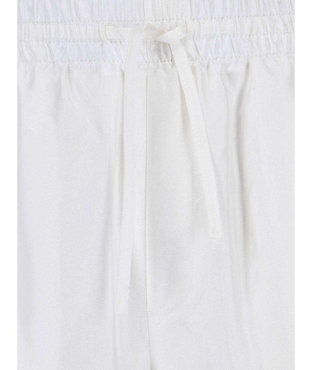 CASABLANCA Белые шелковые шорты, фото 4