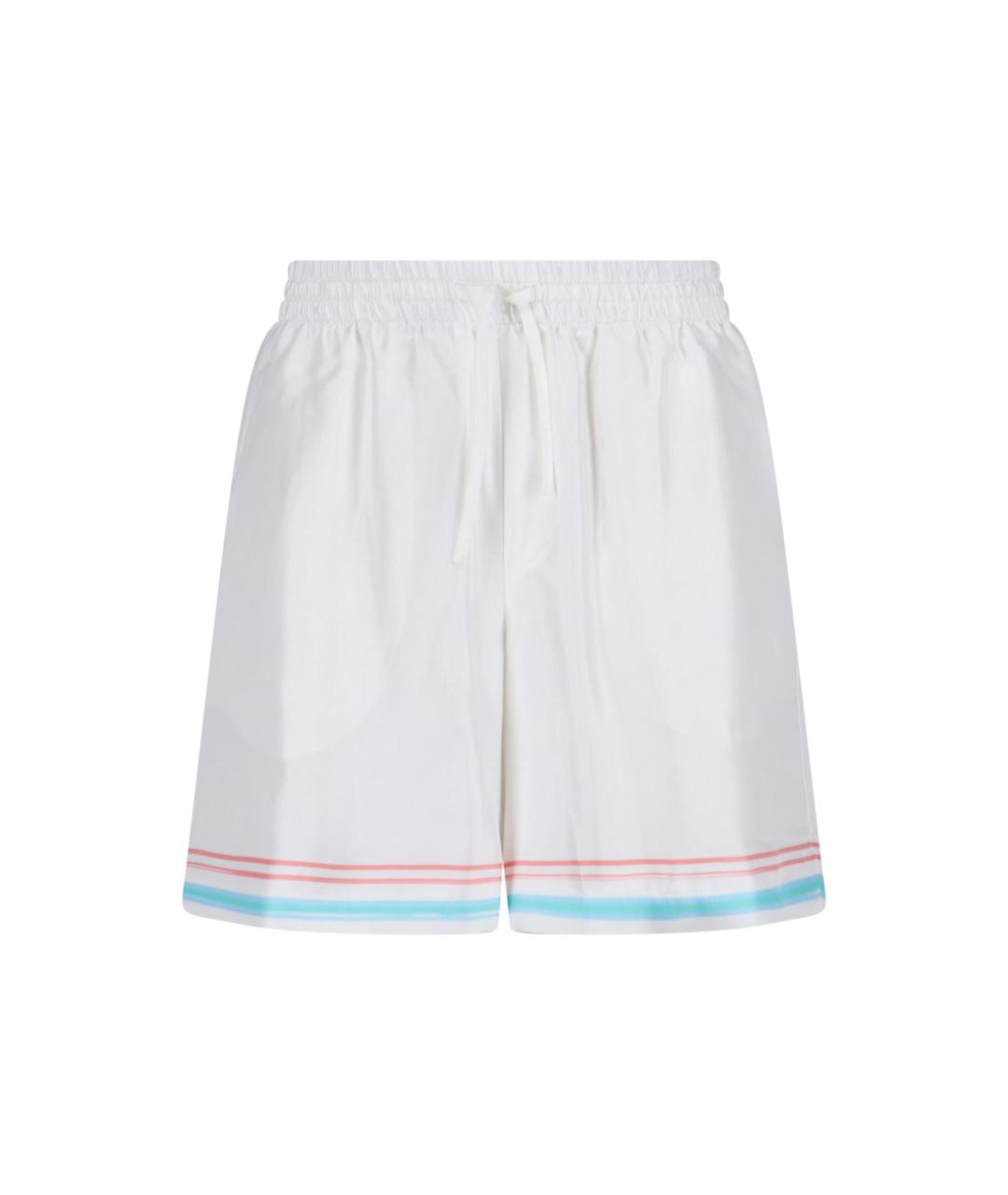 CASABLANCA Белые шелковые шорты, фото 1