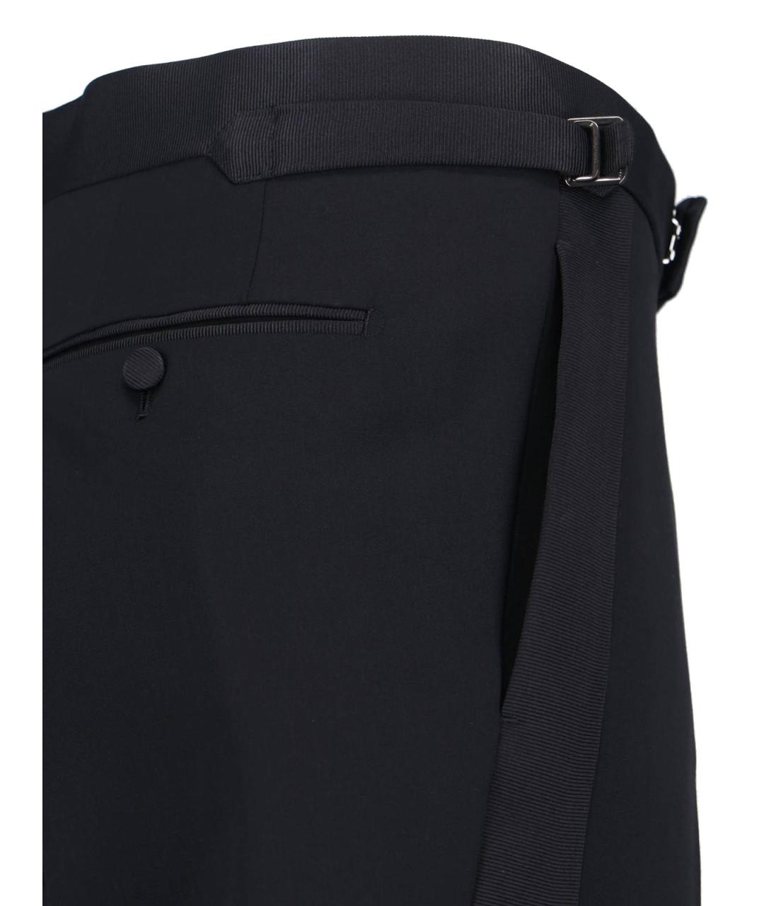TOM FORD Черные шерстяные классические брюки, фото 4