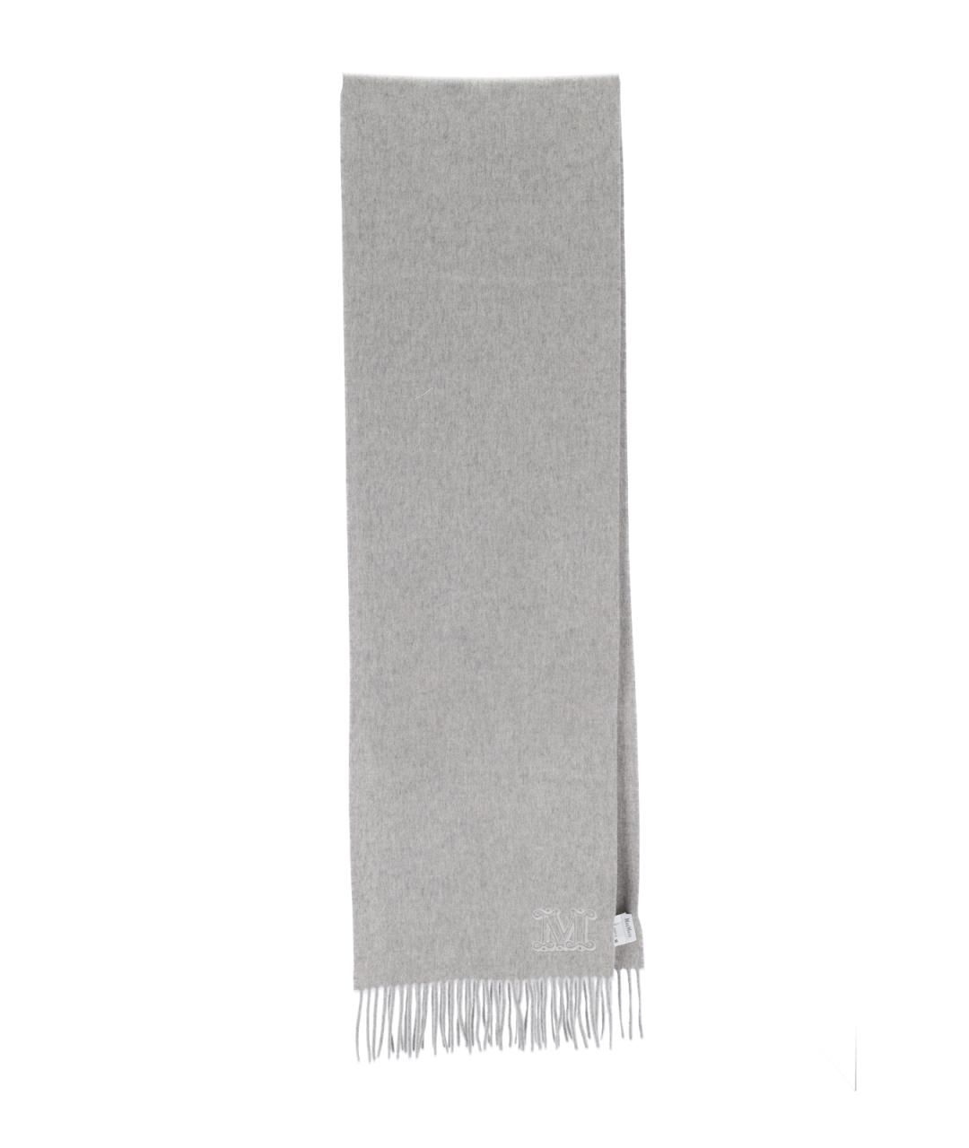 MAX MARA Серый кашемировый шарф, фото 1