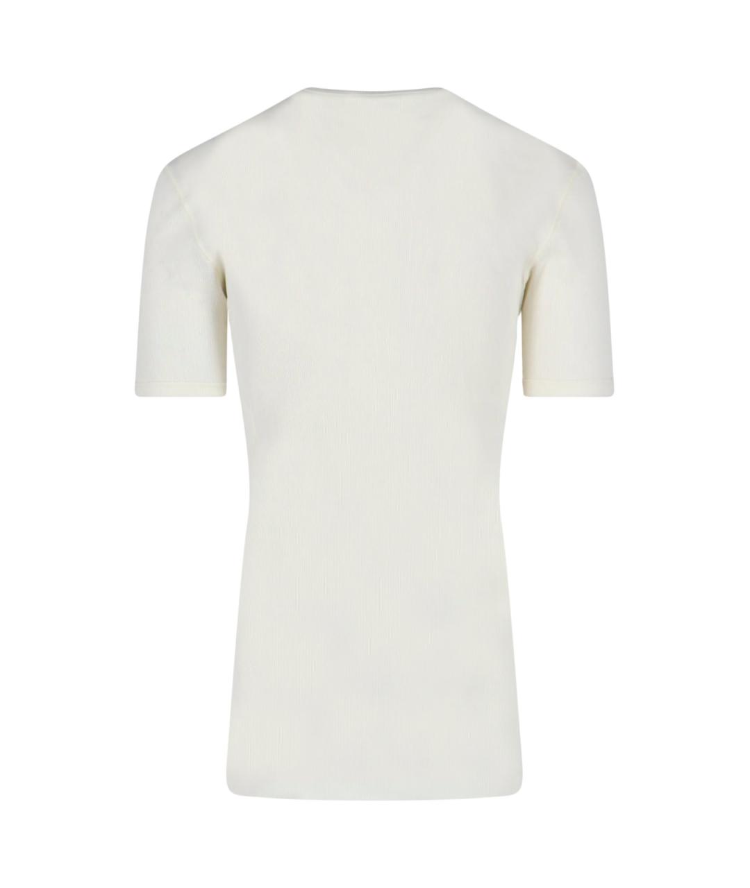 DOLCE&GABBANA Белая хлопковая футболка, фото 2