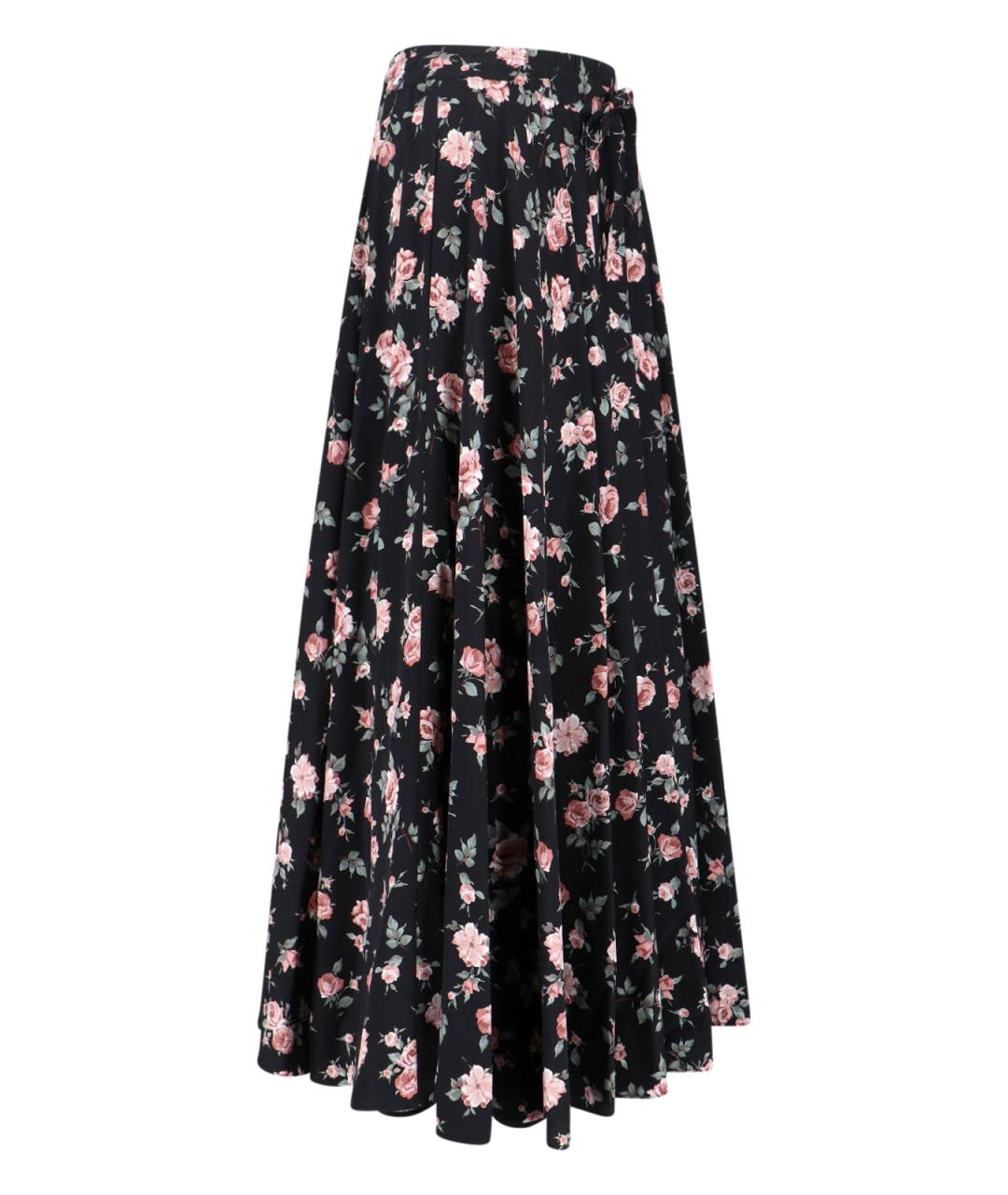 DOLCE&GABBANA Мульти шелковая юбка миди, фото 3