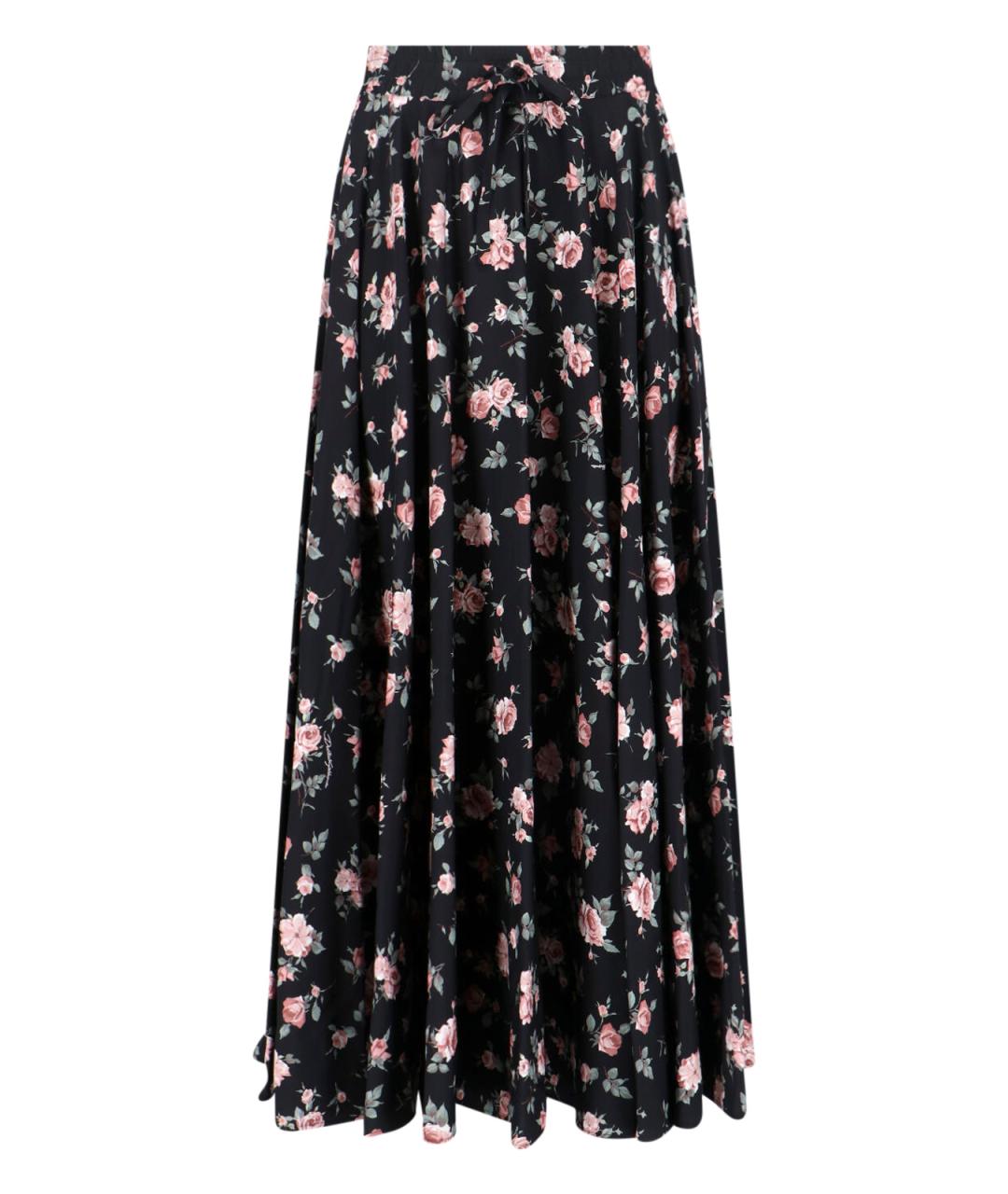 DOLCE&GABBANA Мульти шелковая юбка миди, фото 1