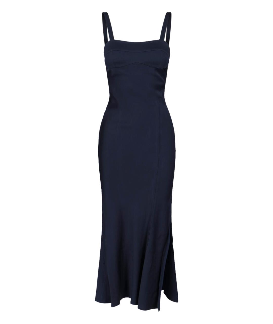 VICTORIA BECKHAM Синее платье, фото 1