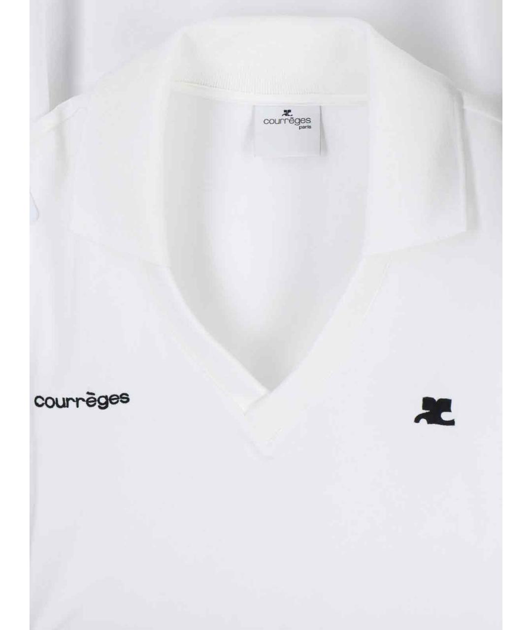 COURREGES Белое повседневное платье, фото 3