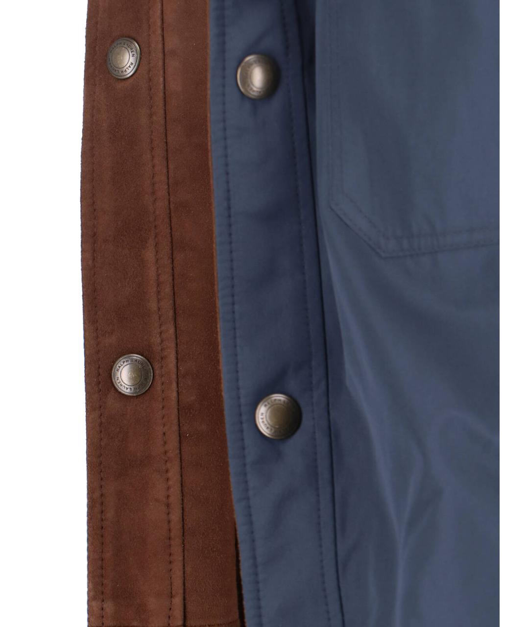 POLO RALPH LAUREN Коричневая кожаная куртка, фото 5