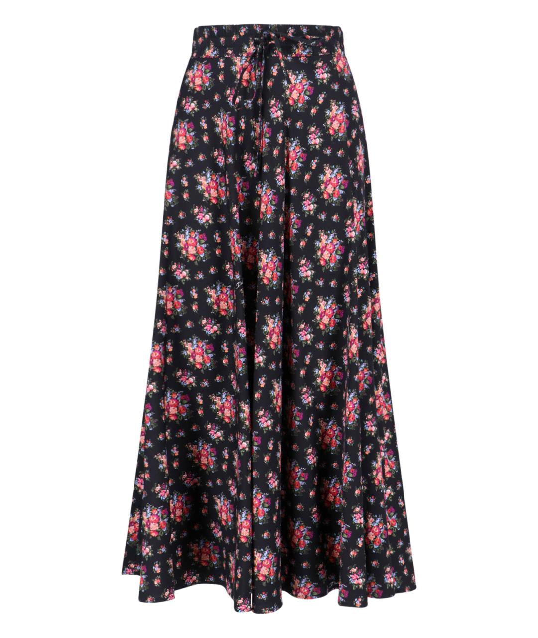 DOLCE&GABBANA Мульти шелковая юбка макси, фото 1