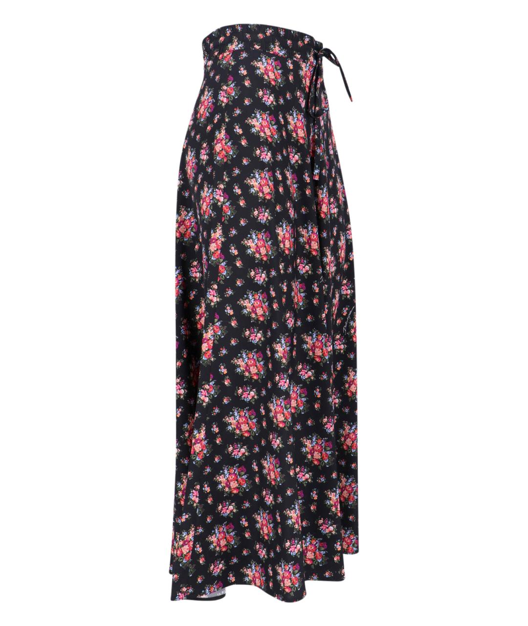 DOLCE&GABBANA Мульти шелковая юбка макси, фото 3