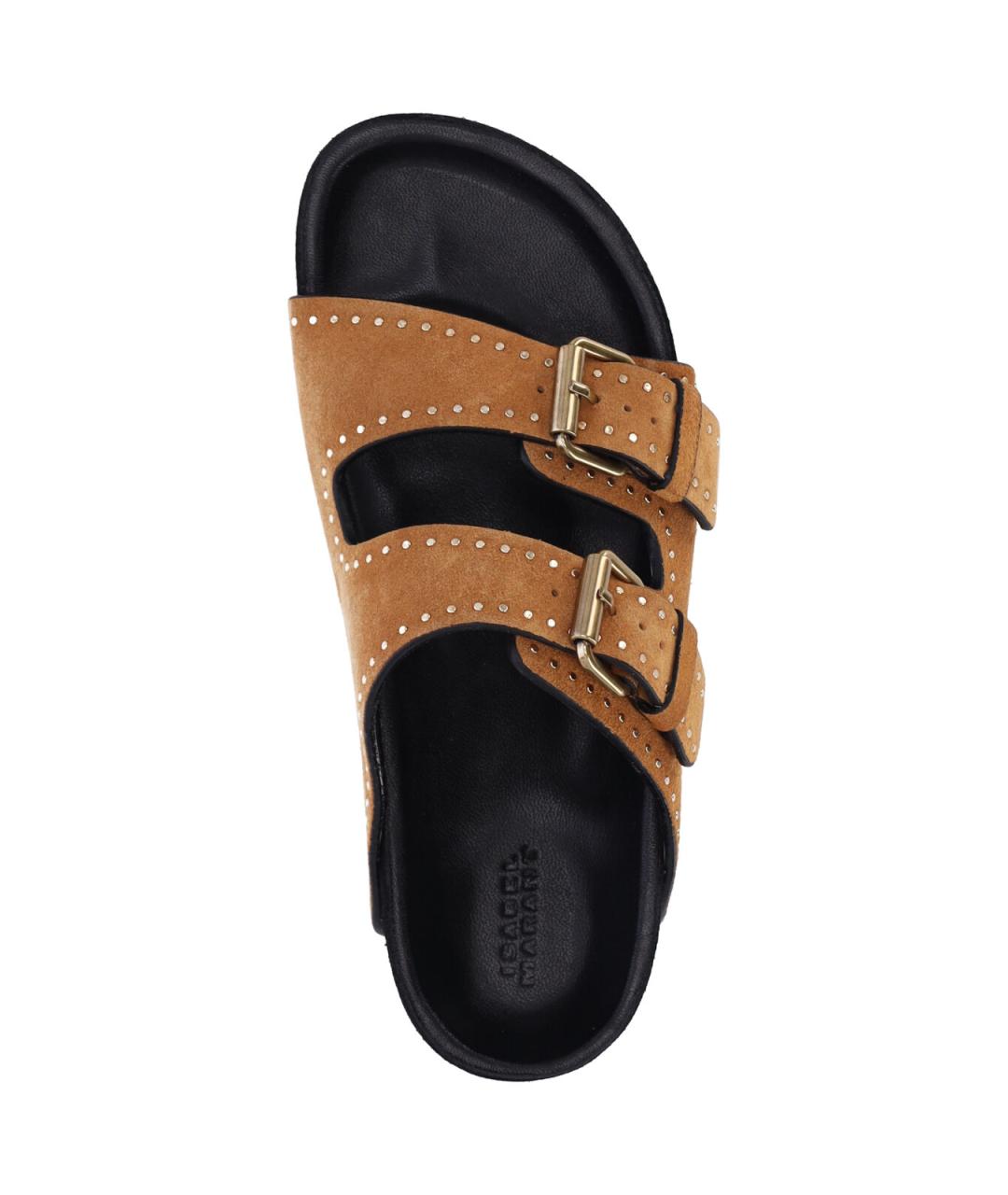 ISABEL MARANT Коричневые кожаные сандалии, фото 5