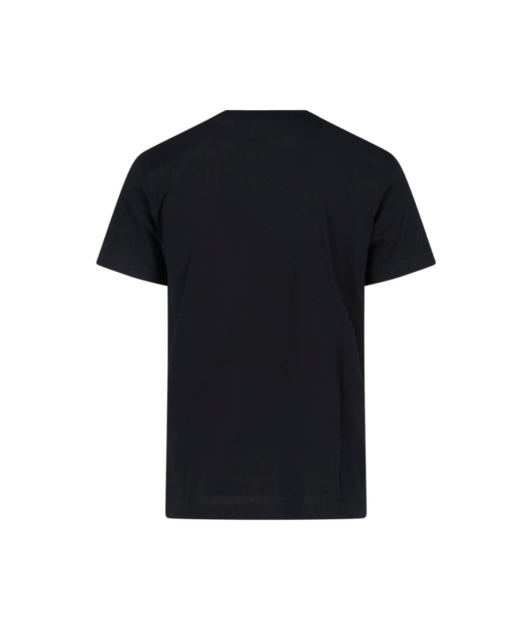 DOLCE&GABBANA Черная хлопковая футболка, фото 2