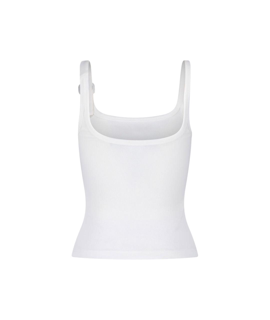 COURREGES Белая хлопковая майка, фото 2