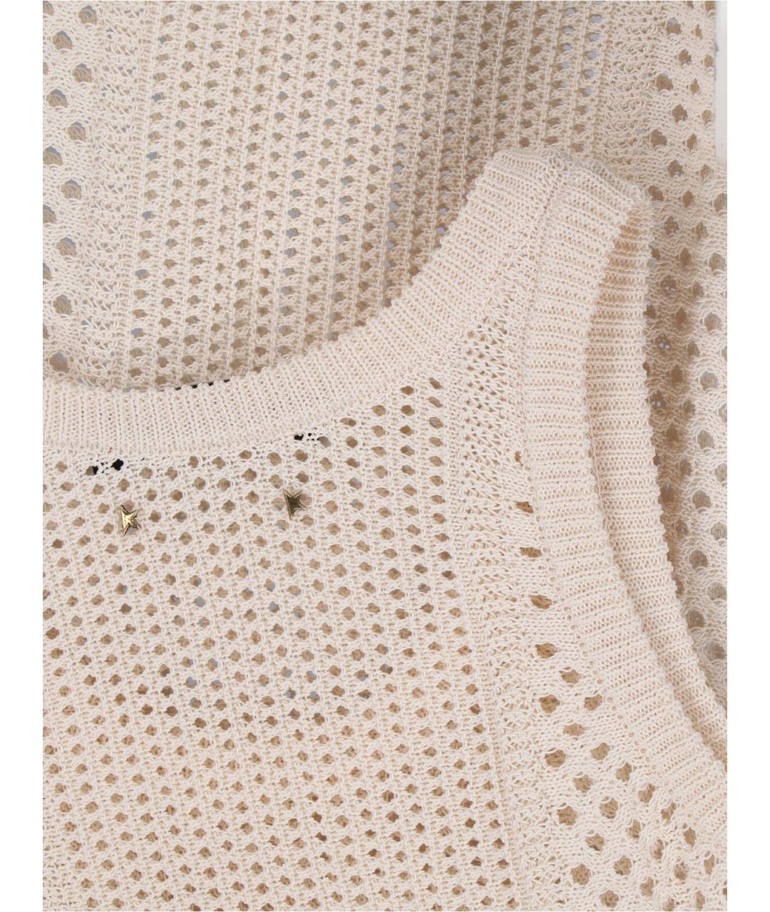 GOLDEN GOOSE DELUXE BRAND Белая хлопковая майка, фото 3