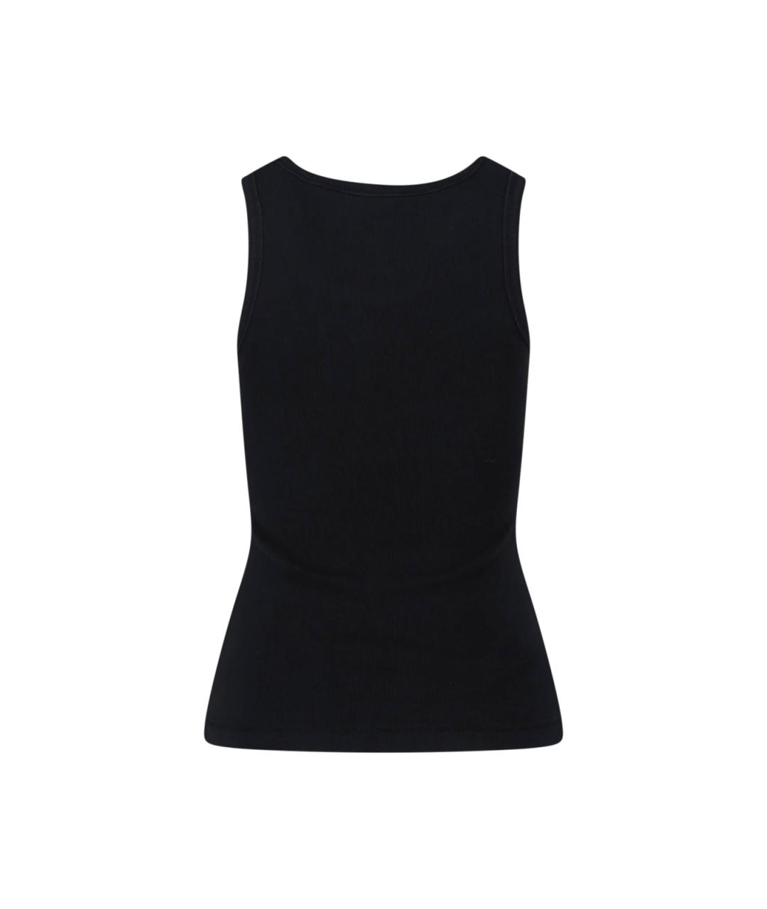 DIESEL Черная хлопковая майка, фото 2