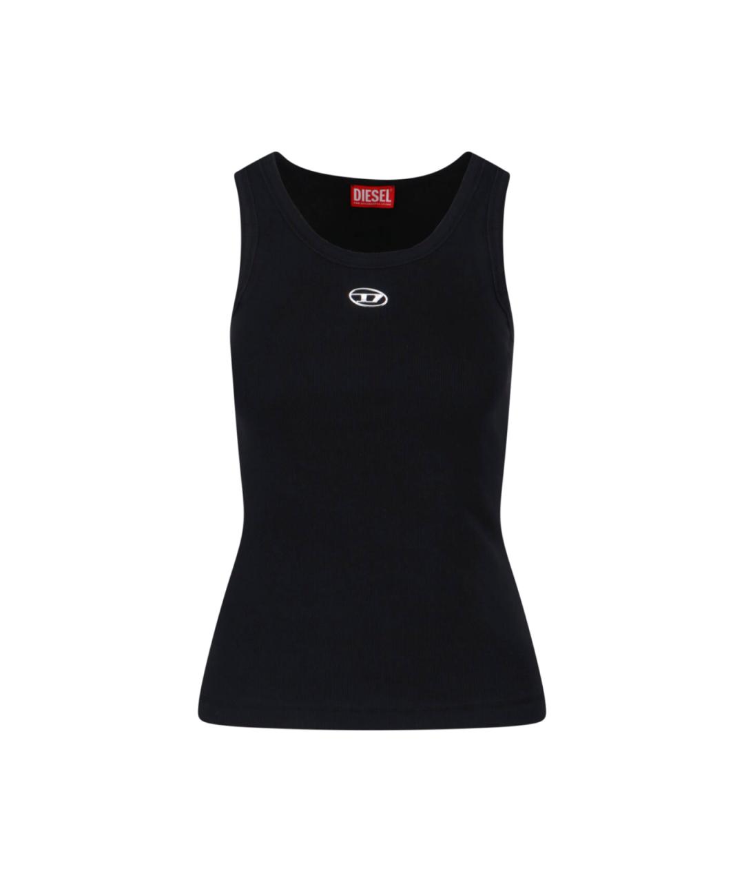 DIESEL Черная хлопковая майка, фото 1