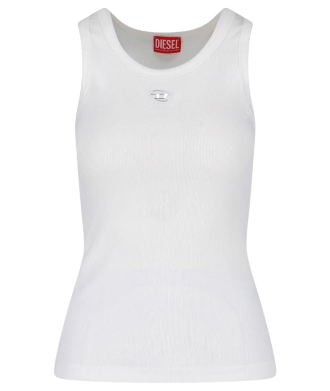 DIESEL Белая хлопковая майка, фото 1