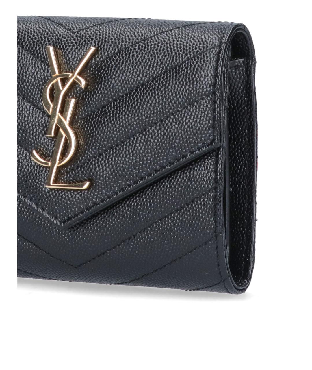 SAINT LAURENT Черный кошелек, фото 5