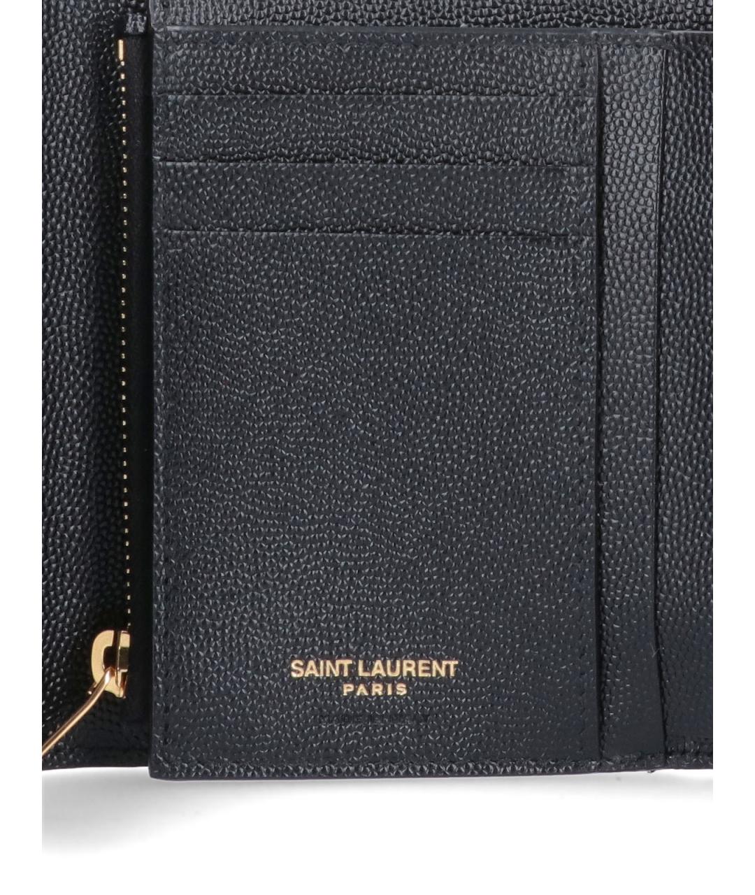 SAINT LAURENT Черный кошелек, фото 4