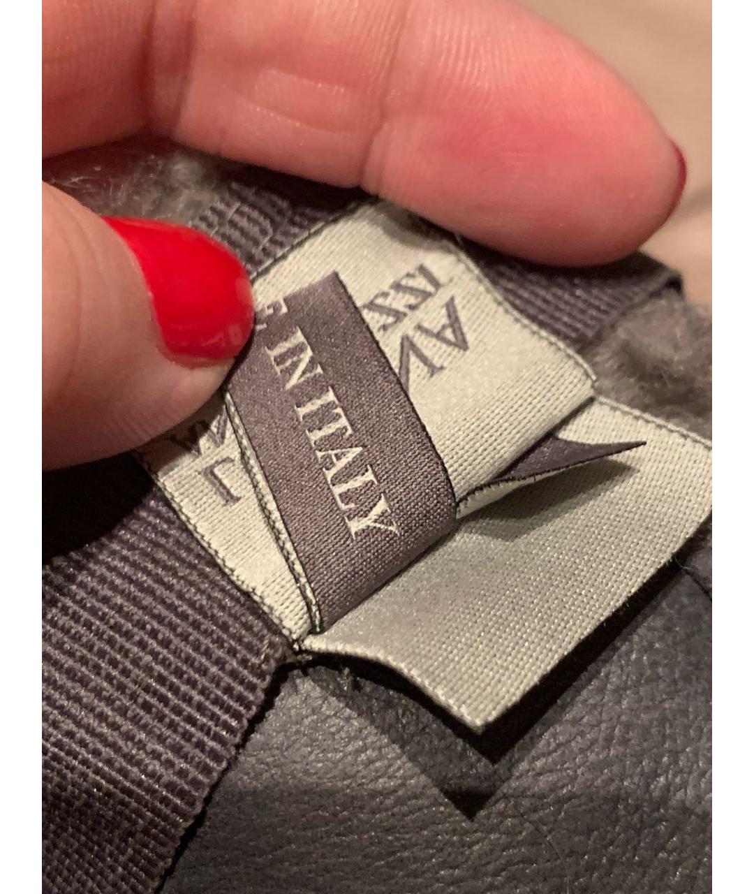 LORENA ANTONIAZZI Серая шерстяная кепка, фото 5