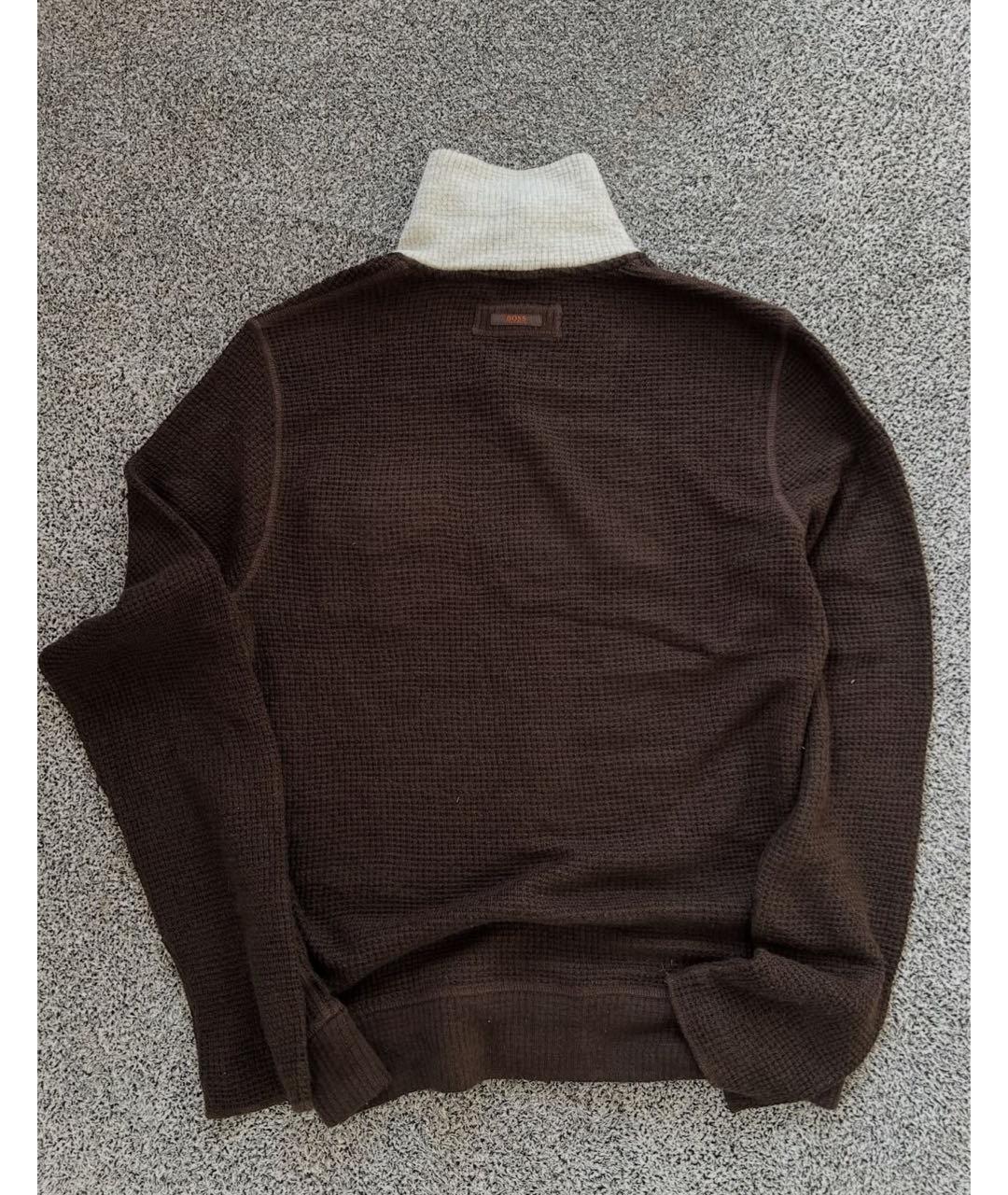 HUGO BOSS Красный полиэстеровый джемпер / свитер, фото 2