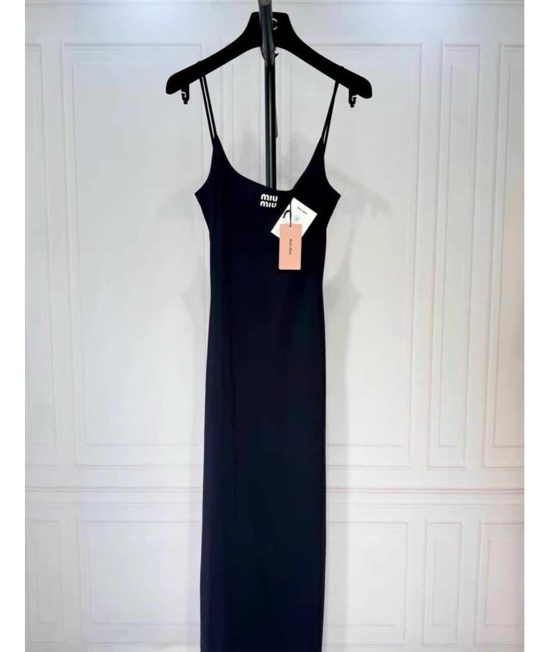 MIU MIU Черное повседневное платье, фото 2
