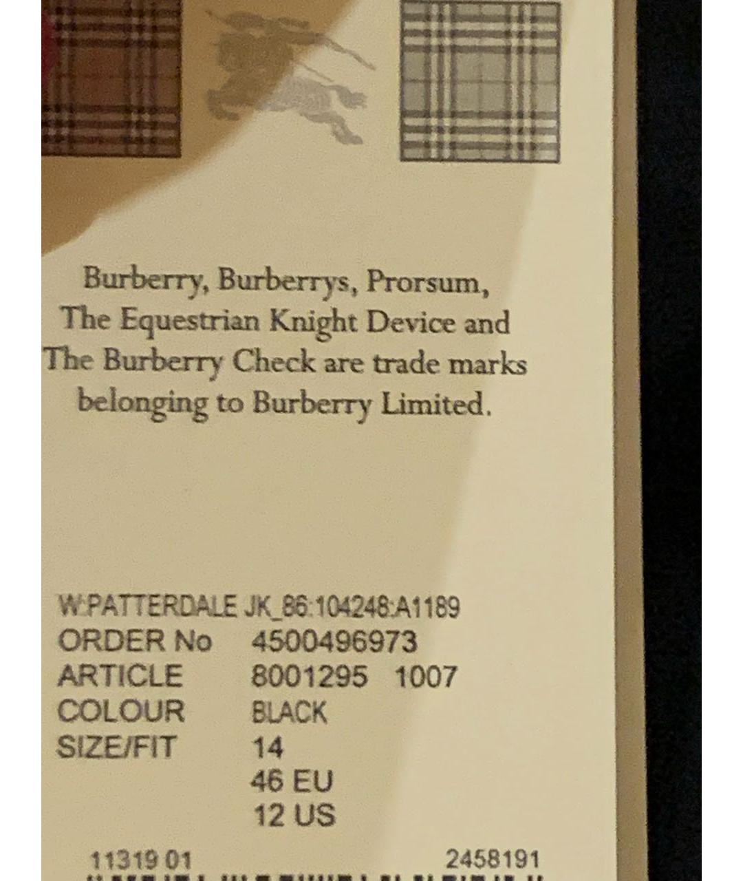 BURBERRY Черный жакет/пиджак, фото 7