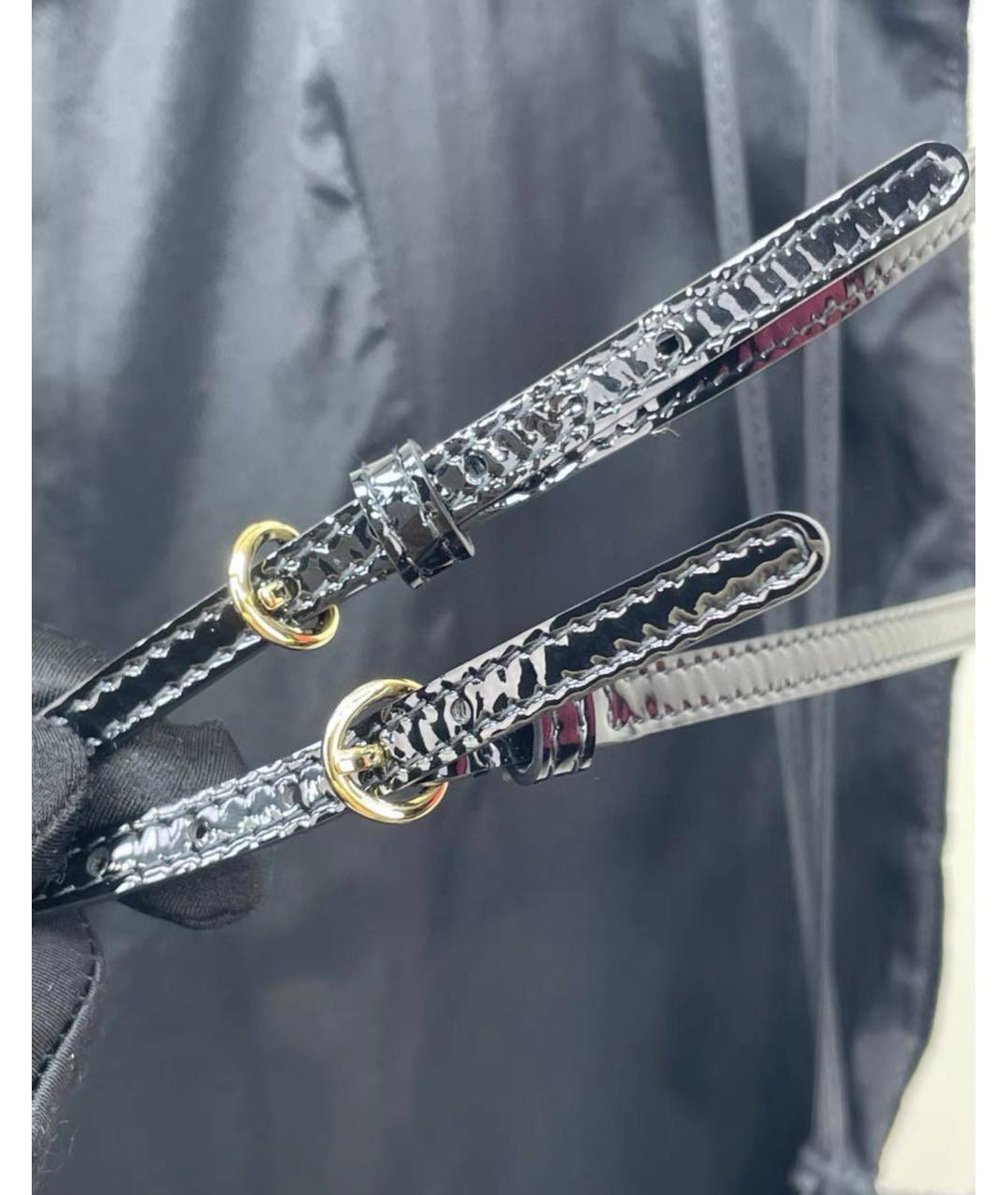 MIU MIU Черное хлопко-эластановое вечернее платье, фото 4