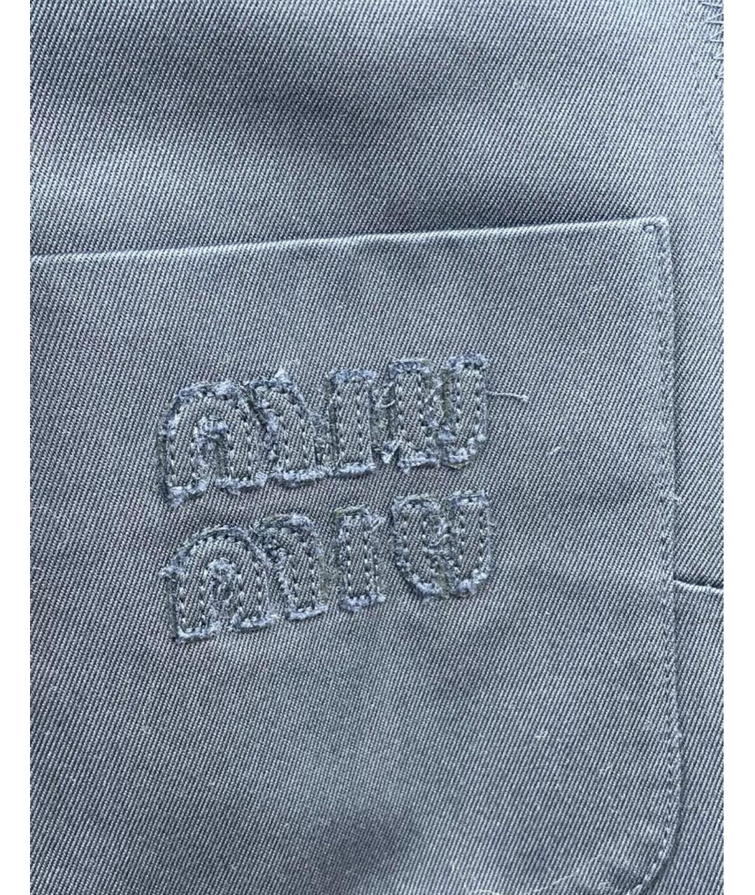 MIU MIU Темно-синее повседневное платье, фото 4