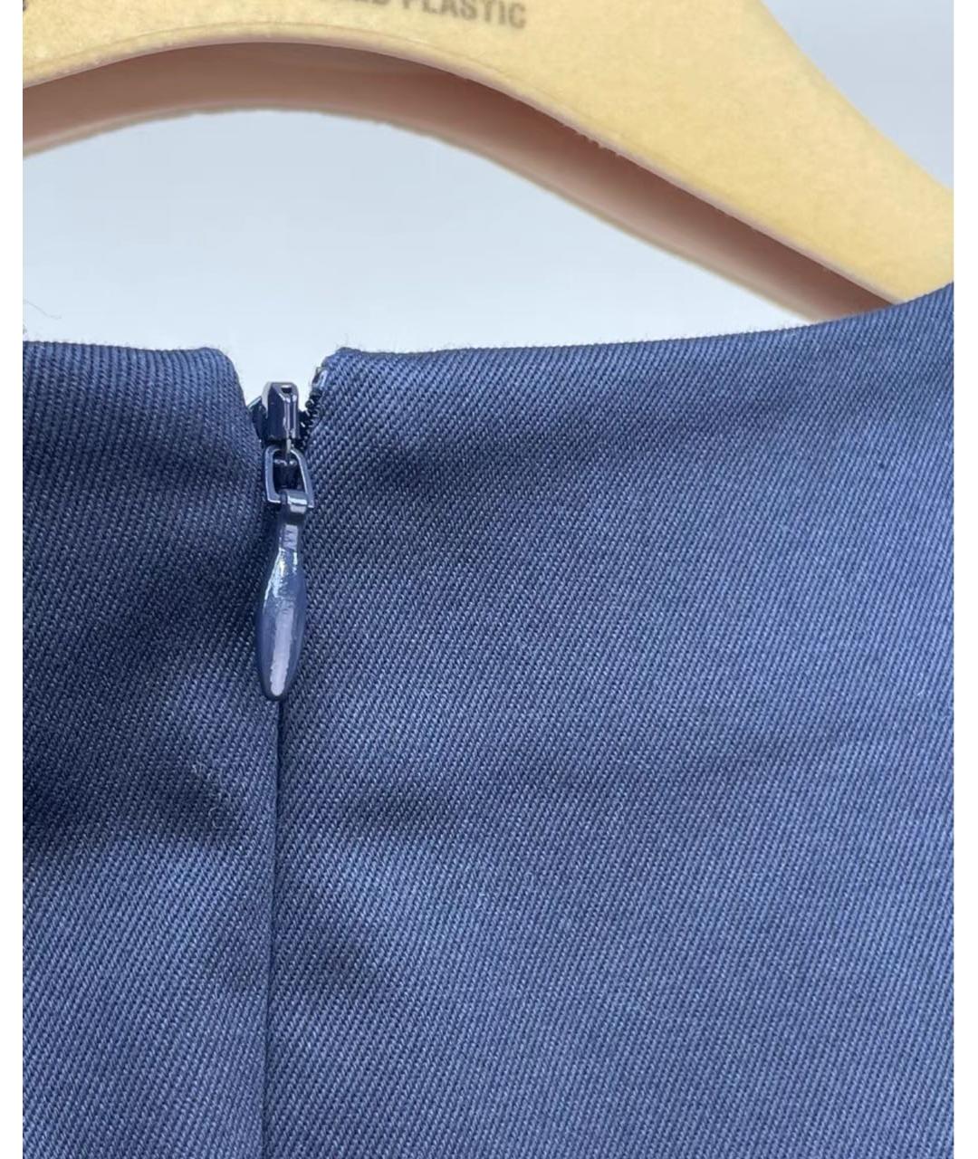 MIU MIU Темно-синее повседневное платье, фото 3