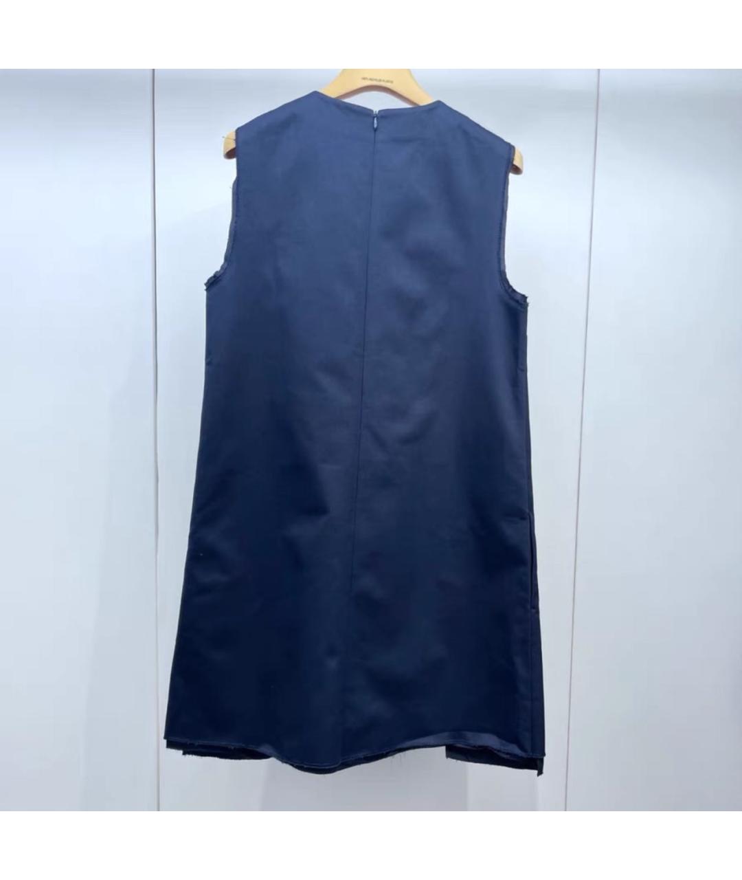 MIU MIU Темно-синее повседневное платье, фото 2