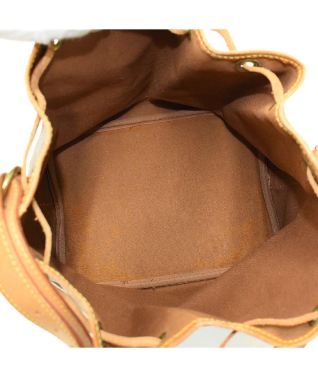LOUIS VUITTON Коричневая кожаная сумка через плечо, фото 6