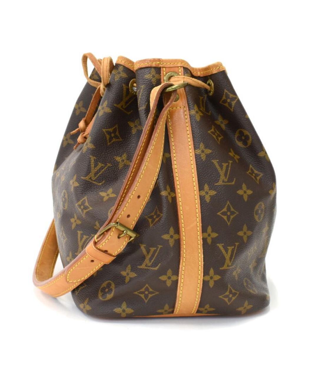 LOUIS VUITTON Коричневая кожаная сумка через плечо, фото 2