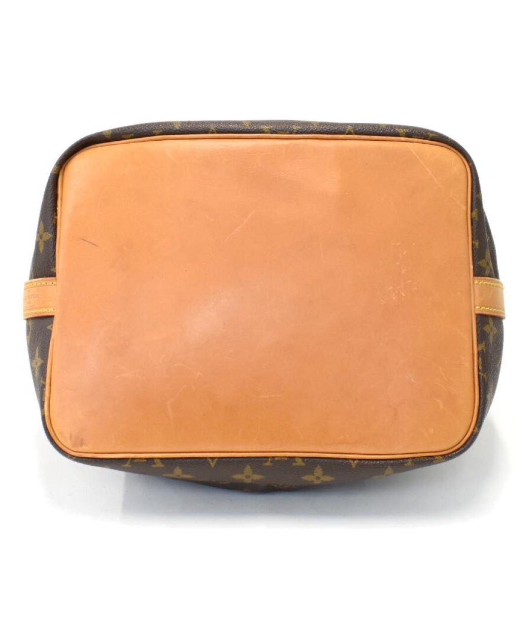 LOUIS VUITTON Коричневая кожаная сумка через плечо, фото 4