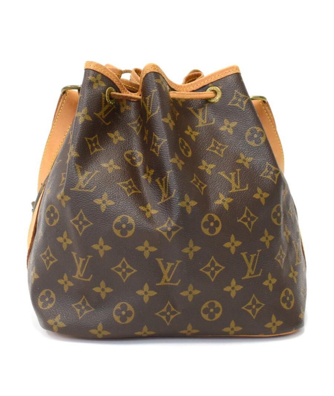 LOUIS VUITTON Коричневая кожаная сумка через плечо, фото 3