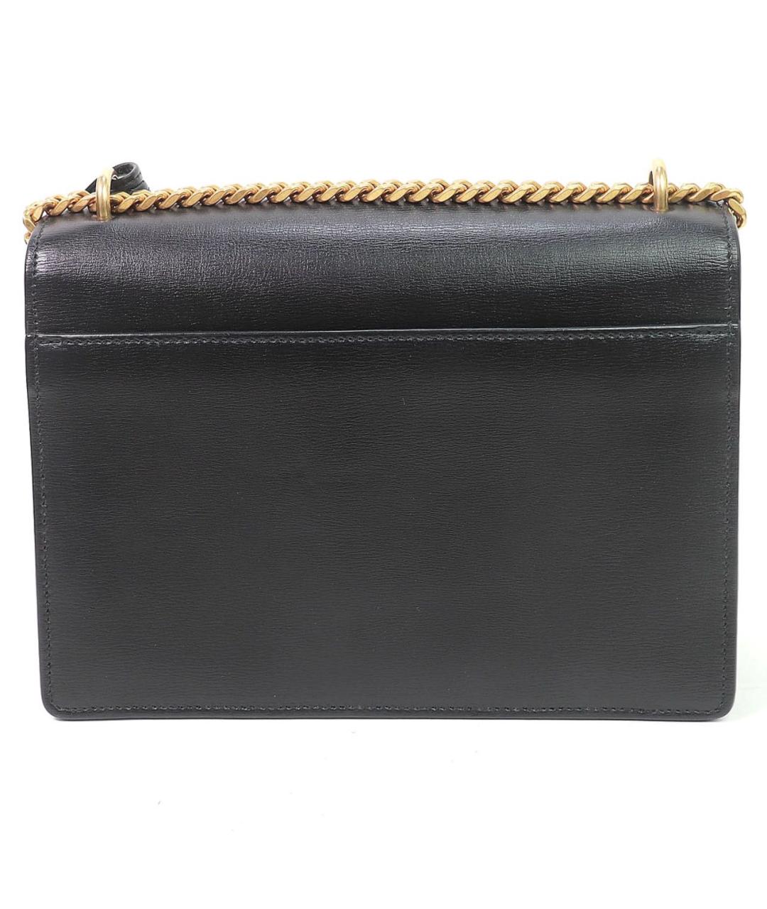 SAINT LAURENT Черная кожаная сумка через плечо, фото 2