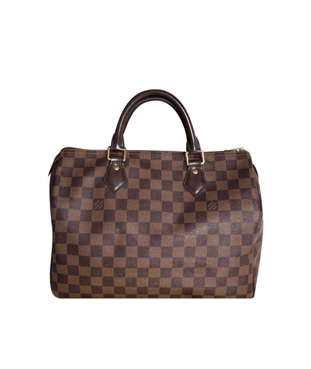 LOUIS VUITTON Коричневая сумка с короткими ручками, фото 1