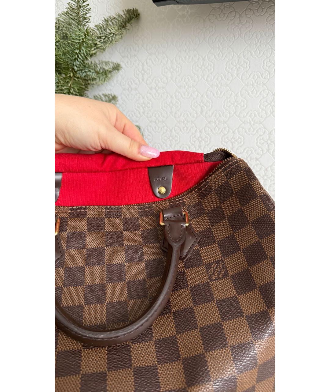 LOUIS VUITTON Коричневая сумка с короткими ручками, фото 8