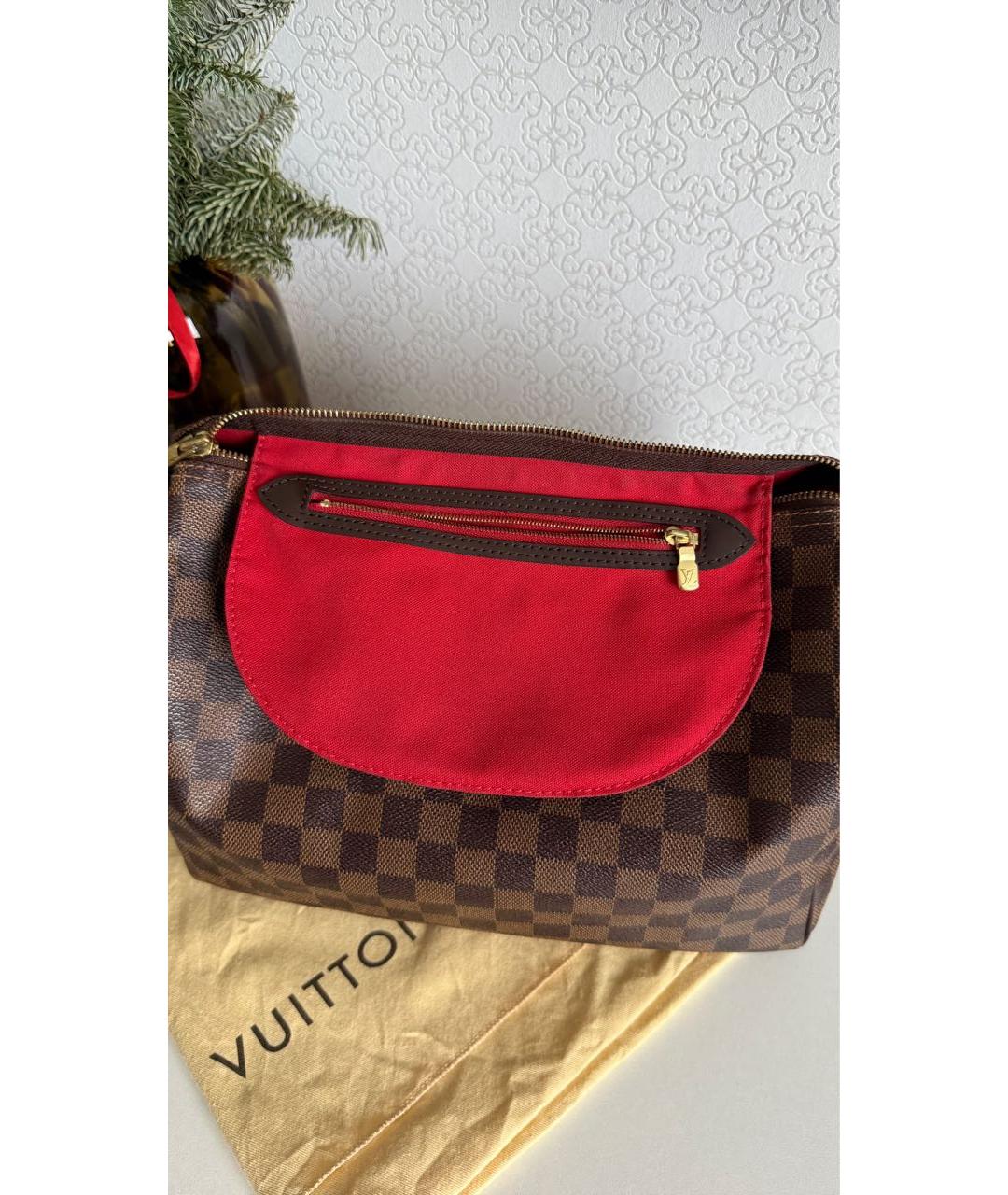 LOUIS VUITTON Коричневая сумка с короткими ручками, фото 7