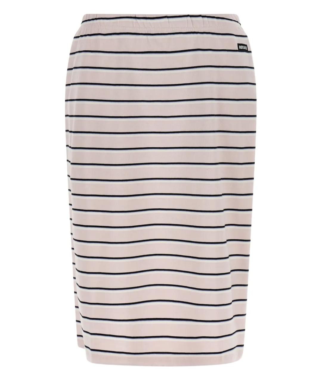 ROTATE Розовая хлопковая юбка миди, фото 1