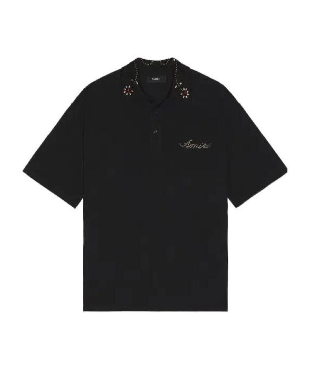 AMIRI Черная хлопковая футболка, фото 1